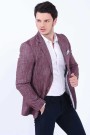 Bordo Blazer Ceket