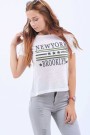 Armalı Brooklyn Beyaz T-Shirt