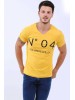 04 Baskılı Sarı T-Shirt