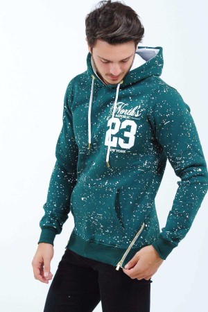 23 Baskılı Yeşil Sweat